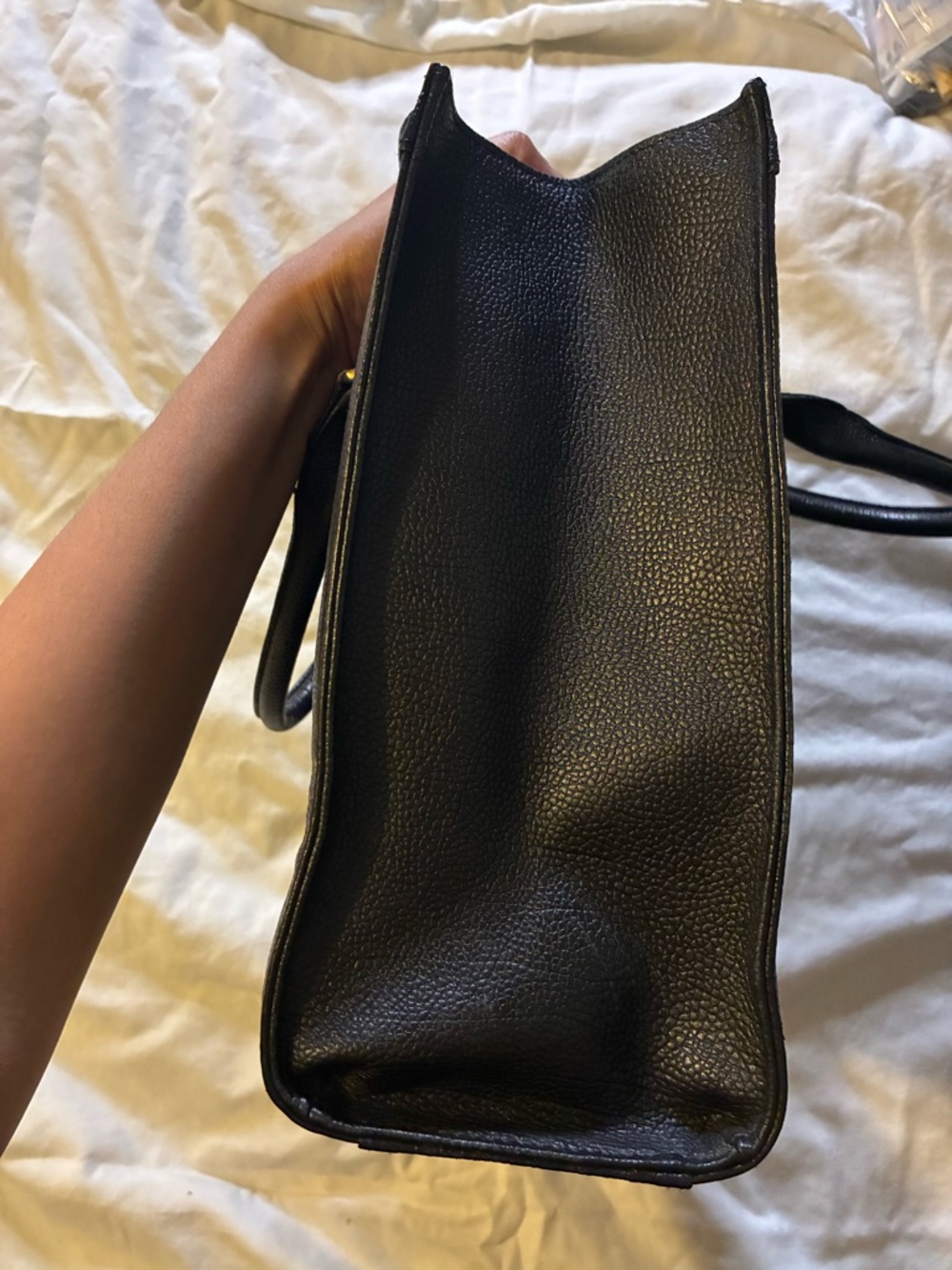 Vintage Yves Saint Laurent Black Leather Tote - Picture 4 of 11